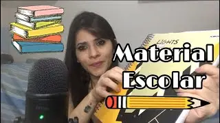 Asmr comprinhas material escolar