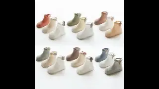 Baby Summer Combed Cotton Mesh Solid Color Soft Ankle Socks