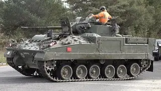Warrior Armoured Fighting Vehicles traverse public roads 🪖