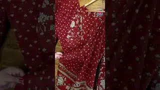 Handworked ready-to-wear top, bottom, and dupatta set. #cottonkurtiset #readytowearsuit