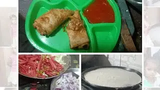 Aaj mene banaya hai spring roll Apne style mein👌👌👌👌👌