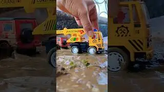 Restoration of a break down Car | Crane lifting work | Car garage abandoned #automobile #excavator
