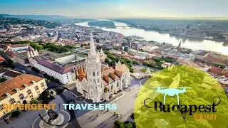 DJI Phantom Aerial Views Of Budapest Hungary. St. Stephen's Basilica and Matthias Church