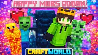 MINECRAFT HAPPY MOB ADDONS 😆