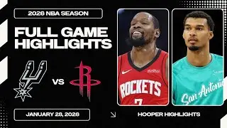 San Antonio Spurs vs Houston Rockets Full Game Highlights | Jan 28 | 2026 NBA Season