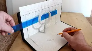 Magnifying Glass #3D #3Ddrawing Book 
