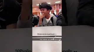Kid laughs and his whole table falls
