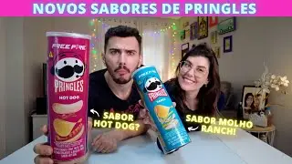Provando as Novidades da PRINGLES | Sabor Hot Dog e Molho Ranch 🔥