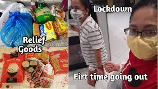 Lockdown| Relief goods| stay at home| first time going out