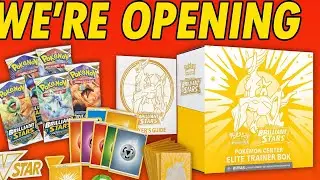Opening the Pok&eacute;mon Center Brilliant Stars Elite Trainer Box! 🔥 INSANE Pulls?! 