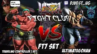 USF4 Fight Club Exhibition Series - Traveling Controller | Vet VS ULTIMATEGOHAN FT7 Set