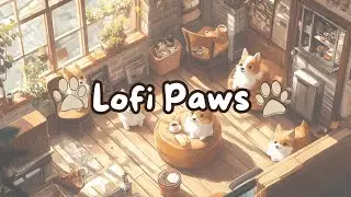 Lofi Paws: Brew & Relax 🐾 1 Hour Cafe Lo-Fi 🎶 Chill with Cute Paws & Coffee 006