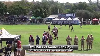 2025/09/27 - Old Bears vs Durbell Old Boys - Nationals 2025 Game 2