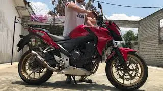 Honda CB500F SC Project exhaust sound