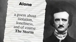 Alone: A Poem By Edgar Allan Poe