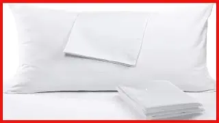 Niagara 4 Pack Pillow Protectors Cases Covers Standard 20x26 Zippered Set White Soft