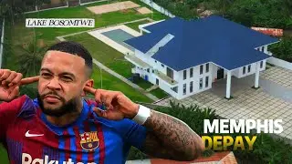 #watch - This Is Memphis DEPAY'S MANSION at LAKE BOSOMTWE. #wow
