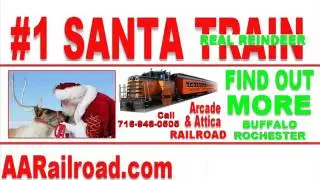 Santa Train Ride Rochester NY at Arcade and Attica Railroad at www.AARailroad.com