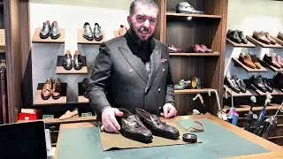 Dyeing a Crocodile Bespoke Shoe – Luxury Patina & Perfect Mirror Shine | Mr. Dapper