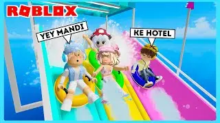 Aku Ajak Adiku Mandi Kolam Renang Hotel Terbesar Di Roblox Brookhaven ft @Shasyaalala