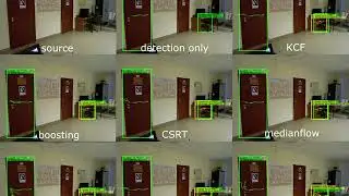 Comparison of OpenCV tracking algorithms in motion