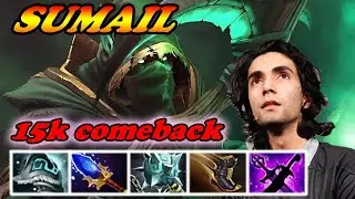 Sumail Necrophos mid 7.38 15k comeback | SUMAIL Dota 2