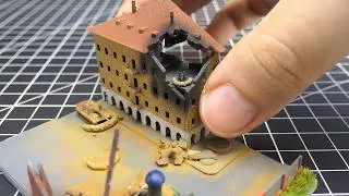 Battle of Berlin micro city diorama 1/700 scale.