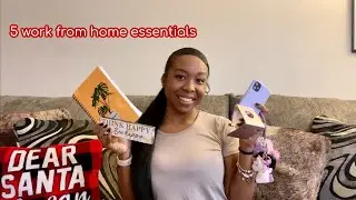 5 WORK FROM HOME ESSENTIALS. WFH HR vlog | Vlogmas Day 10