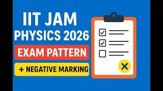 IIT JAM Physics 2026 Exam Pattern Explained | Negative Marking & Question Types