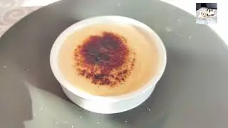 Natillas caseras de turron de yema tostada &  Toasted egg yolk nougat custard