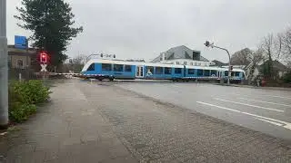 Spoorwegovergang Nordhorn (D) Railroad Crossing // Bahn&uuml;bergang 