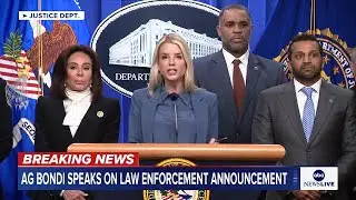 LIVE: Attorney General Bondi, FBI Director Patel hold news conference