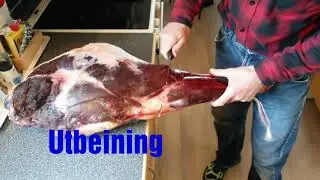 Utbeining og stykking av 10 kg hjortel&aring;r
