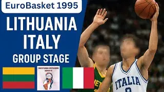 Lithuania -  Italy // EuroBasket 1995 \\ Group Stage