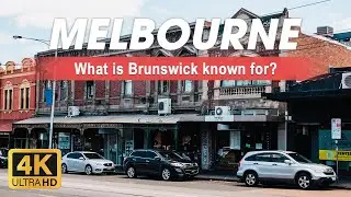 What is Brunswick known for? | Drive-through Blyth Street | Melbourne, Australia | 4K