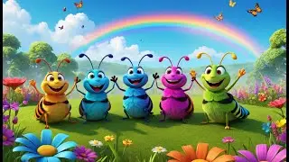 Five Little Bugs in the Bin | Fun Counting Song for Kids | Nursery Rhymes & Kids Songs