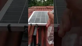 DIY water drain  clip for solar set up gamit ang wire