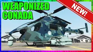 Buckingham Weaponized Conada Attack Helicopter *Full Customize And Weapon Test* | GTA 5 Online