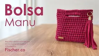 Bolsa Manu em crochê com Fio de Malha Extra Premium 25mm da Fischer Fios |
