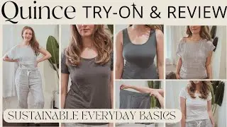 Quince Sustainable Clothing Basics Try-On & Review | Eco Fashion/Clothing