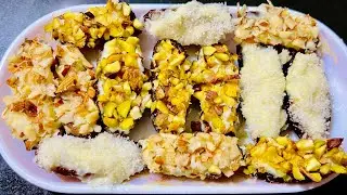 Stuffed Dates With Cream & Nuts - Ramadan Special - Recipe By Spicy Sugars