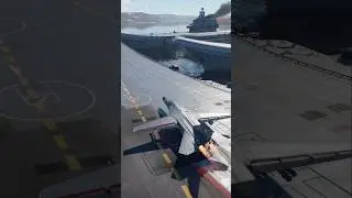 F111 aircraft sky jump take off cinematic from aircraft carrier #warthunderaviation #naval #jet
