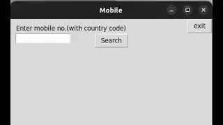 Mobile number details tracker - python