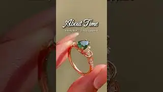 This teal sapphire ring reminds us: love is in the moments! #sapphire #engagementring #abouttime