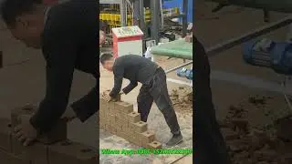affordable automatic hydraulic clay soil interlocking brick making machine for lego bricks #shorts