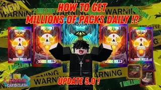 How to Get *3 MILLION Packs* Per Day In Anime Card Clash (Roblox)
