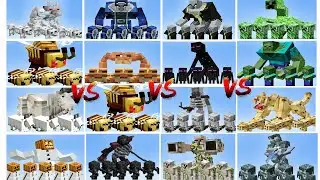 MINECRAFT MUTANT MOB BATTLE! Minecraft Mob Battle