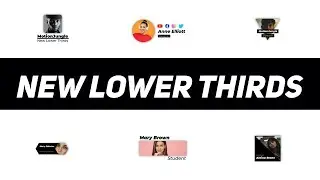 New Lower Thirds Premiere Pro Templates