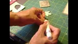 DIY Faux Wood Veneer Leaves #lovefallart
