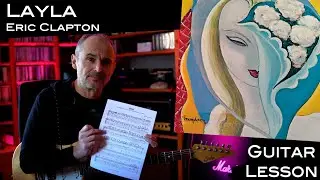 Layla (Eric Clapton / Derek & The Dominos) - Guitar - Lesson / Tutorial